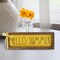 Hello Summer Wooden Sign – Rustic Farmhouse Summer Home Decor for Mantle, Shelf, Tabletop & Office Display